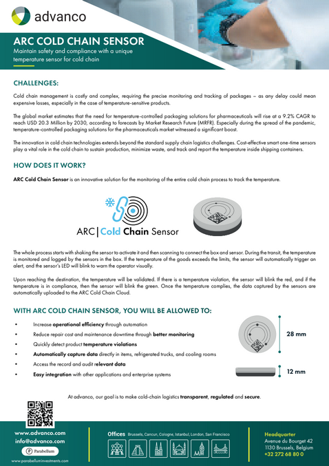 ARC Cold Chain Sensor